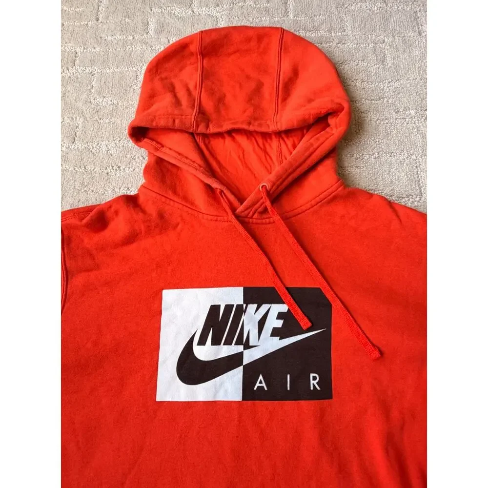 Nike Air Graphic Pullover Hoodie Mens Spell Out Swoosh Box Logo